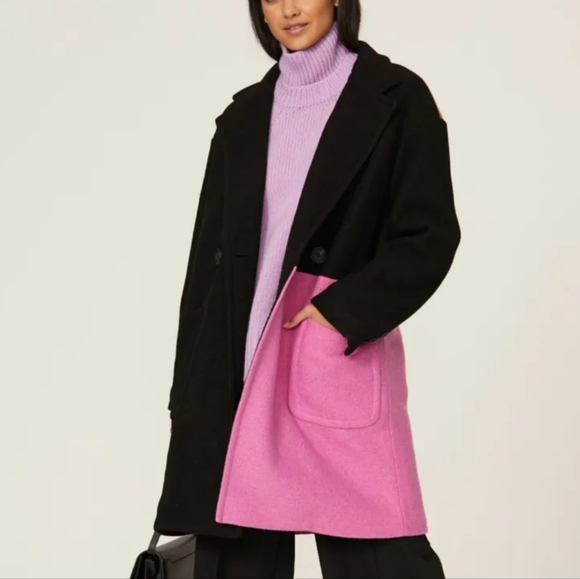 Color block coat - Picture 2 of 4